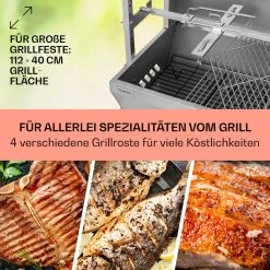 Sauenland Pro Spanferkelgrill Drehspieß 13W 4 Rollen Edelstahl -Küchengeräte Geschäft 10033566 de 0004 usp
