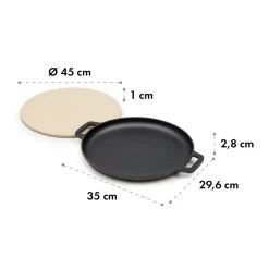 Tomahawk 3.1 S Brat & Back-Set Pfanne Pizzastein Ø29 Cm -Küchengeräte Geschäft 10033568 yy 0006 logo Klarstein Tomahawk Brat and Back Set