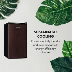 Feldberg Kühlschrank A+ 90 Liter MirageCool Concept Holzdesign Schwarz -Küchengeräte Geschäft 10033594 uk 0003 logo Klarstein Feldberg Kuehlschrank Holzdesign schwarz