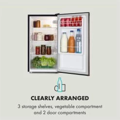 Feldberg Kühlschrank A+ 90 Liter MirageCool Concept Holzdesign Schwarz -Küchengeräte Geschäft 10033594 uk 0005 logo Klarstein Feldberg Kuehlschrank Holzdesign schwarz