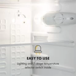 Feldberg Kühlschrank A+ 90 Liter MirageCool Concept Holzdesign Schwarz -Küchengeräte Geschäft 10033594 uk 0007 logo Klarstein Feldberg Kuehlschrank Holzdesign schwarz