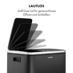 Trash Gordon Treteimer 30L / 2x15L Geräuschlos PP Edelstahl Schwarz 10 Trash Gordon Treteimer 30L / 2x15L Geräuschlos PP Edelstahl Schwarz -Küchengeräte Geschäft 10033721 de 0003 logo