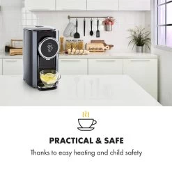 Hot Spring Plus Heißwasserspender 5l Edelstahl-Wassertank 45-95 °C -Küchengeräte Geschäft 10033753 yy 0002 logo Klarstein Hot Spring Heisswasserspender schwarz