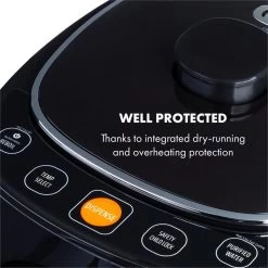 Hot Spring Plus Heißwasserspender 5l Edelstahl-Wassertank 45-95 °C -Küchengeräte Geschäft 10033753 yy 0003 logo Klarstein Hot Spring Heisswasserspender schwarz