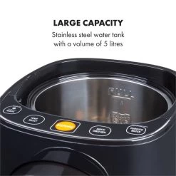 Hot Spring Plus Heißwasserspender 5l Edelstahl-Wassertank 45-95 °C -Küchengeräte Geschäft 10033753 yy 0005 logo Klarstein Hot Spring Heisswasserspender schwarz