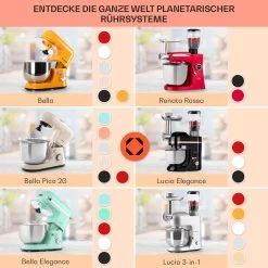 Bella Pico 2G Küchenmaschine 1300W 1,7PS 6 Stufen 5 Liter 15 Bella Pico 2G Küchenmaschine 1300W 1,7PS 6 Stufen 5 Liter -Küchengeräte Geschäft 10033801 de 0007 usp