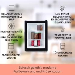 Brooklyn 42 Mini-Kühlschrank Glastür LED Ablage 11 Brooklyn 42 Mini-Kühlschrank Glastür LED Ablage -Küchengeräte Geschäft 10033821 DE 0002 usp