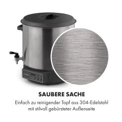 Lady Marmalade Einkochautomat Getränkespender 27L 100°C 12h Edelstahl 17 Lady Marmalade Einkochautomat Getränkespender 27L 100°C 12h Edelstahl -Küchengeräte Geschäft 10033825 de 0006 logo