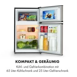 Big Daddy Cool Kühl-Gefrierkombination 61/25 Liter 2 Ebenen Edelstahl 16 Big Daddy Cool Kühl-Gefrierkombination 61/25 Liter 2 Ebenen Edelstahl -Küchengeräte Geschäft 10034005 de 0003 logo