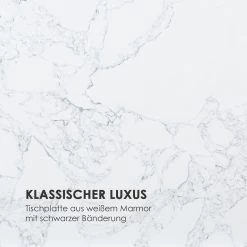 White Pearl II Couchtisch 81,5x35x81,5cm (BxHxT) Marmor Gold / Weiß -Küchengeräte Geschäft 10034017 de 0003 logo