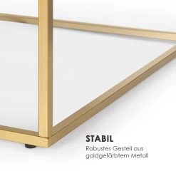 White Pearl II Couchtisch 81,5x35x81,5cm (BxHxT) Marmor Gold / Weiß -Küchengeräte Geschäft 10034017 de 0005 logo