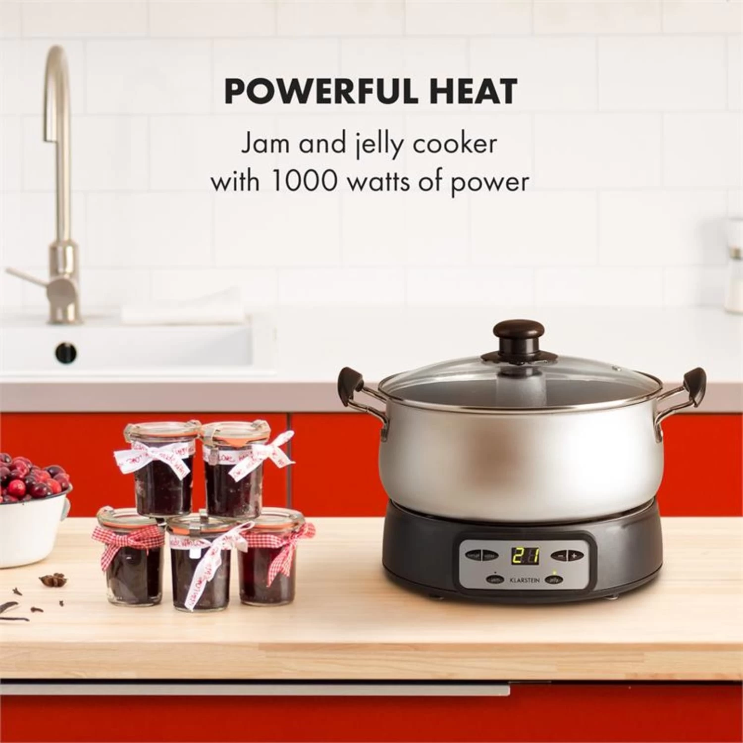 Jam Session Marmeladen- Und Geleekocher 1000W 2 Automatikprogramme 4 Jam Session Marmeladen- Und Geleekocher 1000W 2 Automatikprogramme – Bild 2