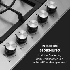 Ignito 5 Zonen Gaskochfeld 5-flammig Sabaf-Brenner Edelstahl Silber 14 Ignito 5 Zonen Gaskochfeld 5-flammig Sabaf-Brenner Edelstahl Silber -Küchengeräte Geschäft 10034111 de 0004 logo