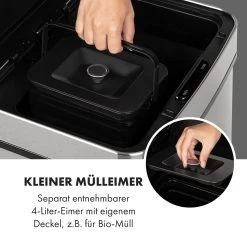 Touchless Müllsammler Sensor 72L 4 Behälter ABS PP Edelstahl Gebürstet 17 Touchless Müllsammler Sensor 72L 4 Behälter ABS PP Edelstahl Gebürstet -Küchengeräte Geschäft 10034128 de 0004 logo