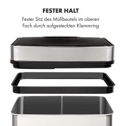 Touchless Müllsammler Sensor 72L 4 Behälter ABS PP Edelstahl Gebürstet 23 Touchless Müllsammler Sensor 72L 4 Behälter ABS PP Edelstahl Gebürstet -Küchengeräte Geschäft 10034128 de 0010 logo