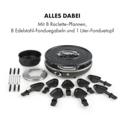 Fonduelette Raclette Und Fondue 1350W 1 Liter 38 Cm Ø Für 8 Personen 14 Fonduelette Raclette Und Fondue 1350W 1 Liter 38 Cm Ø Für 8 Personen -Küchengeräte Geschäft 10034138 de 0006 logo