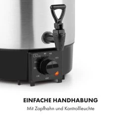 Biggie Eco Einkochautomat & Getränkespender 1000W 30-100°C Zapfhahn 9l -Küchengeräte Geschäft 10034147 de 0006 logo