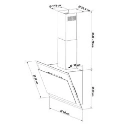 Mirage 60 Dunstabzugshaube 550 M³/h Touch-Panel Ambient EEC A++ Weiß -Küchengeräte Geschäft 10034151 yy 0010 logo Klarstein Mirage 60 Dunstabzugshaube 60cm weiss