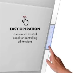 Mirage 90 Dunstabzugshaube 550 M³/h Touch-Panel Ambient EEC A++ Weiß -Küchengeräte Geschäft 10034152 yy 0009 logo Klarstein Mirage 90 Dunstabzugshaube 90cm weiss