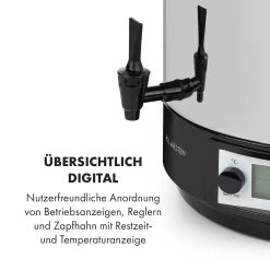 KonfiStar 40 Digital Einkocher Getränkespender 2500W 40L 100°C 180min -Küchengeräte Geschäft 10034239 de 0006 logo
