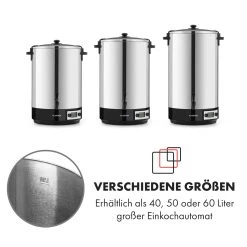 KonfiStar 40 Digital Einkocher Getränkespender 2500W 40L 100°C 180min -Küchengeräte Geschäft 10034239 de 0009 logo