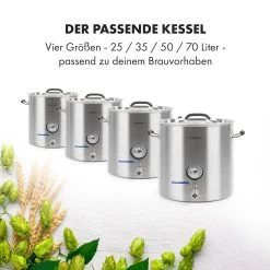 Brauheld Pur 25 Maischekessel 25 Liter Ohne Heizelement Edelstahl 16 Brauheld Pur 25 Maischekessel 25 Liter Ohne Heizelement Edelstahl -Küchengeräte Geschäft 10034266 de 0007 logo