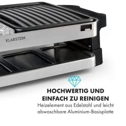 Sirloin Raclette 1500W Aluminium / Stein 8 Personen Kontroll-LED -Küchengeräte Geschäft 10034275 de 0003 logo