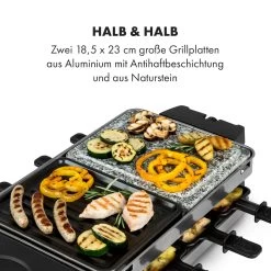 Sirloin Raclette 1500W Aluminium / Stein 8 Personen Kontroll-LED -Küchengeräte Geschäft 10034275 de 0004 logo