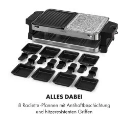 Sirloin Raclette 1500W Aluminium / Stein 8 Personen Kontroll-LED -Küchengeräte Geschäft 10034275 de 0006 logo