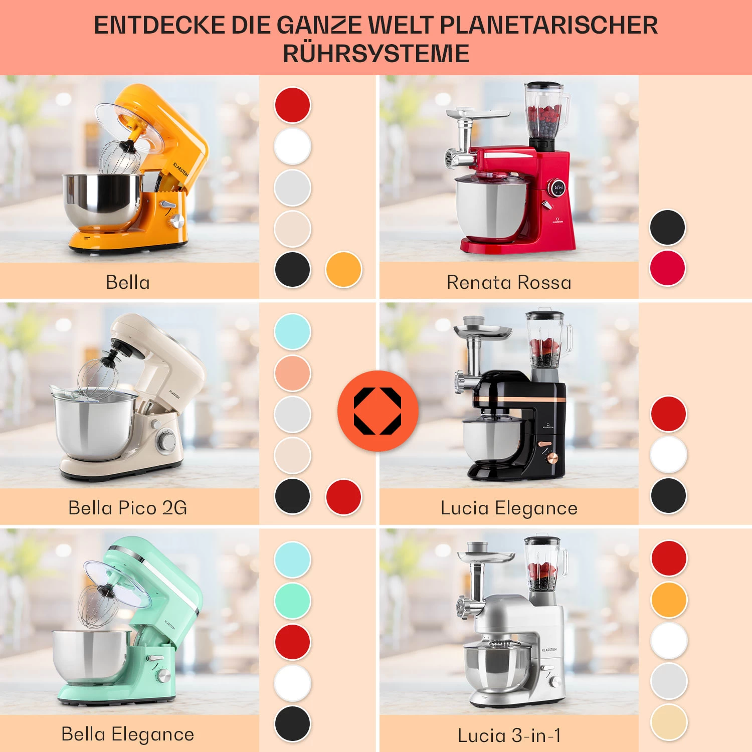 Bella Elegance Küchenmaschine 2000 W 2,7 PS 5,2 Ltr Edelstahl BPA-frei 9 Bella Elegance Küchenmaschine 2000 W 2,7 PS 5,2 Ltr Edelstahl BPA-frei – Bild 7