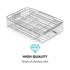 AeroVital Cube Chef Heißluftfritteuse Steak-Käfig Zubehör Edelstahl 9 AeroVital Cube Chef Heißluftfritteuse Steak-Käfig Zubehör Edelstahl -Küchengeräte Geschäft 10034408 yy 0004 logo Klarstein AeroVital Cube Chef Steak Kaefig