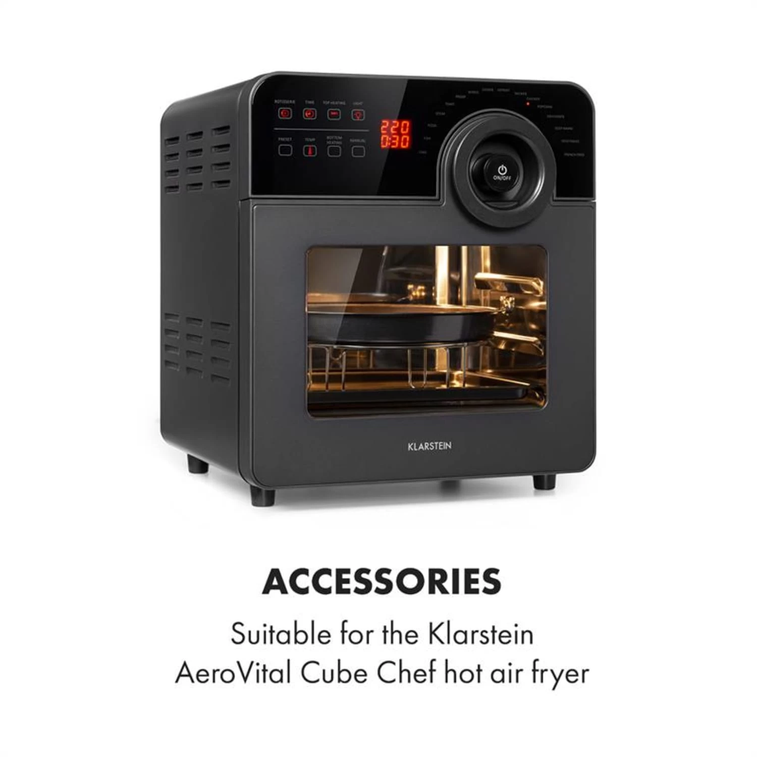 AeroVital Cube Chef Pizzateller Hoher Grilleinsatz Zubehör Edelstahl 4 AeroVital Cube Chef Pizzateller Hoher Grilleinsatz Zubehör Edelstahl – Bild 2