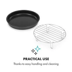 AeroVital Cube Chef Pizzateller Hoher Grilleinsatz Zubehör Edelstahl 9 AeroVital Cube Chef Pizzateller Hoher Grilleinsatz Zubehör Edelstahl -Küchengeräte Geschäft 10034411 yy 0005 logo Klarstein AeroVital Cube Chef Pizzateller