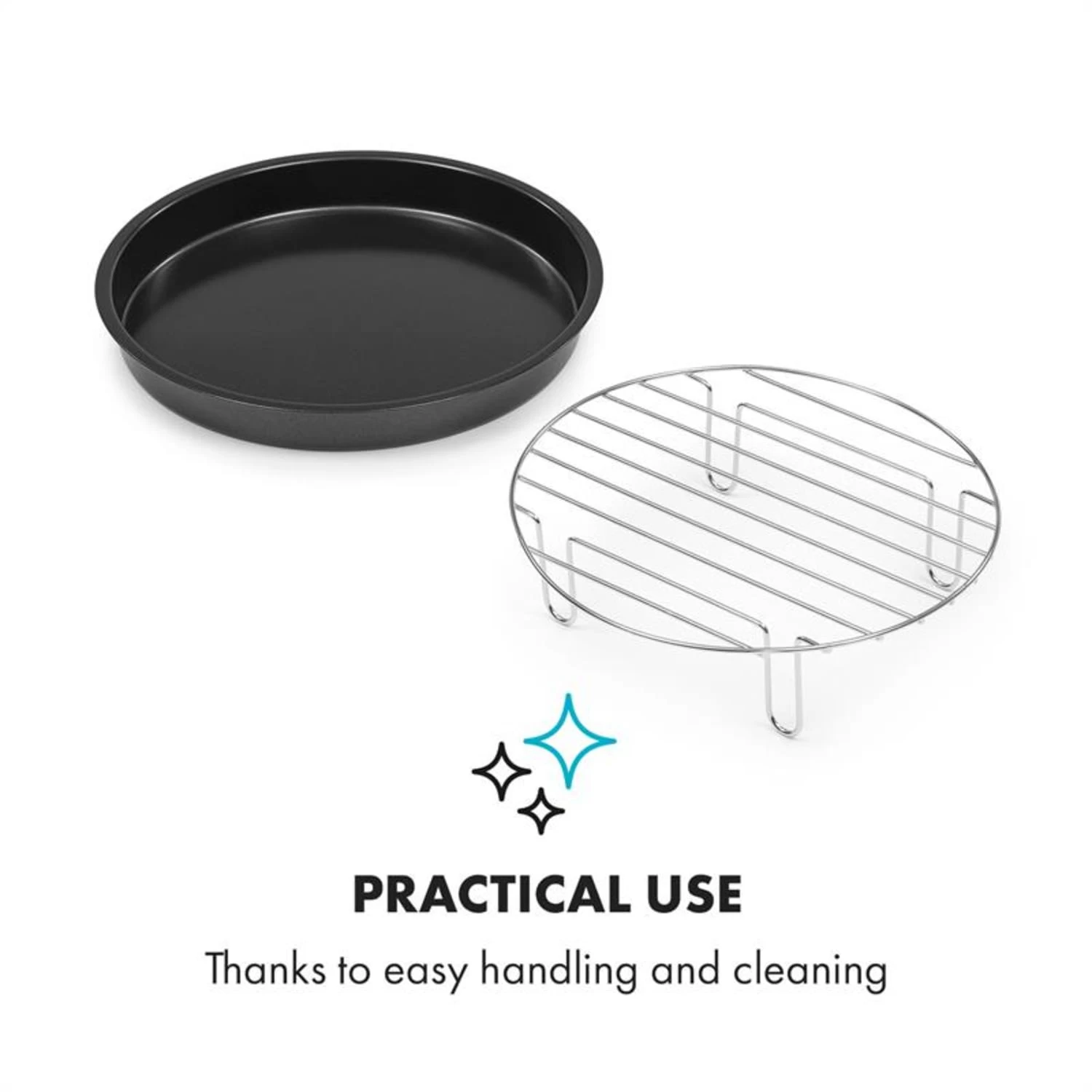 AeroVital Cube Chef Pizzateller Hoher Grilleinsatz Zubehör Edelstahl 6 AeroVital Cube Chef Pizzateller Hoher Grilleinsatz Zubehör Edelstahl – Bild 4