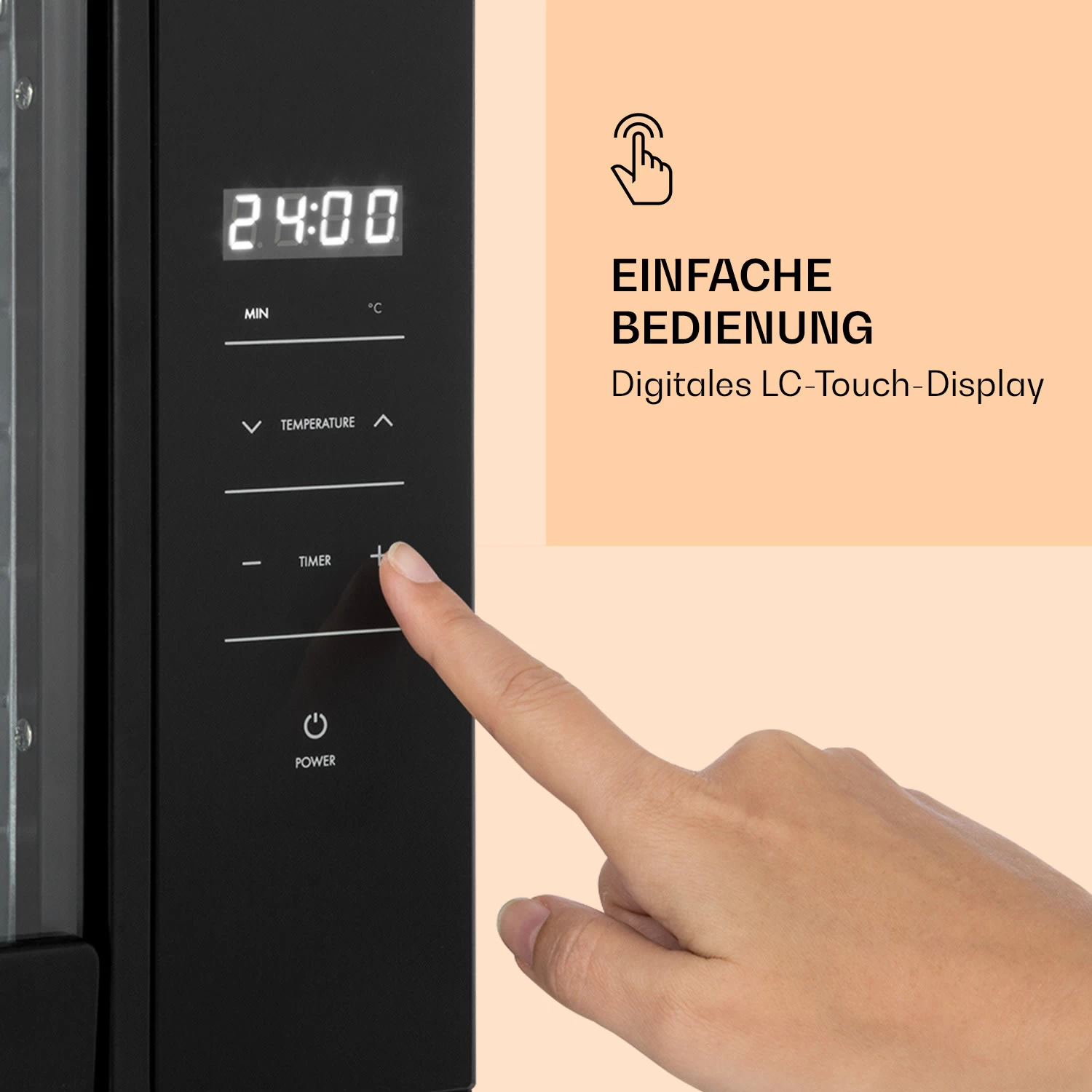 Mega Jerky Dörrautomat 650W 35-80°C LC-Touch-Display Timer 8 Ebenen 5 Mega Jerky Dörrautomat 650W 35-80°C LC-Touch-Display Timer 8 Ebenen – Bild 3