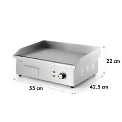 Grillmeile 3000G Elektrogrill 3000W Grillplatte 54,5x35cm Glatt -Küchengeräte Geschäft 10034447 yy 0009 logo Klarstein Grillmeile 3000G Pro Elektrogrill glatt