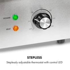 Grillmeile 3000R Elektrogrill 3000W Platte 54,5x35cm Geriffelt 13 Grillmeile 3000R Elektrogrill 3000W Platte 54,5x35cm Geriffelt -Küchengeräte Geschäft 10034449 yy 0003 logo Klarstein Grillmeile 3000R Pro Grill geriffelt