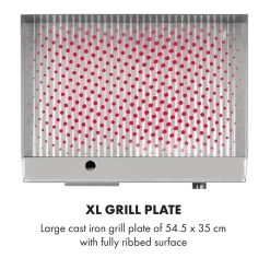 Grillmeile 3000R Elektrogrill 3000W Platte 54,5x35cm Geriffelt 14 Grillmeile 3000R Elektrogrill 3000W Platte 54,5x35cm Geriffelt -Küchengeräte Geschäft 10034449 yy 0004 logo Klarstein Grillmeile 3000R Pro Grill geriffelt