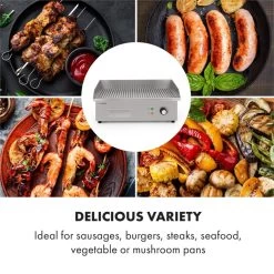 Grillmeile 3000R Elektrogrill 3000W Platte 54,5x35cm Geriffelt 15 Grillmeile 3000R Elektrogrill 3000W Platte 54,5x35cm Geriffelt -Küchengeräte Geschäft 10034449 yy 0005 logo Klarstein Grillmeile 3000R Pro Grill geriffelt