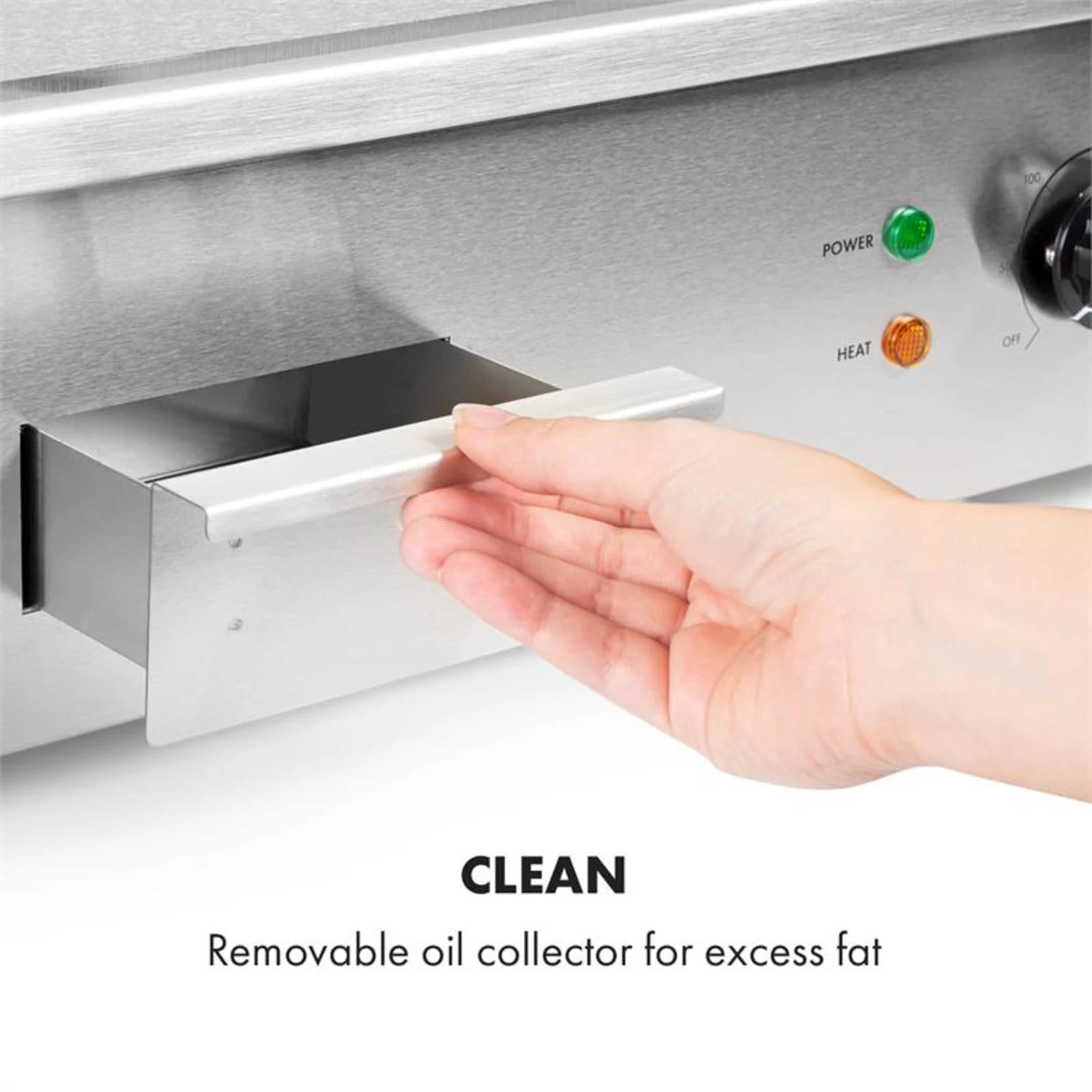 Grillmeile 3000R Elektrogrill 3000W Platte 54,5x35cm Geriffelt 9 Grillmeile 3000R Elektrogrill 3000W Platte 54,5x35cm Geriffelt – Bild 7