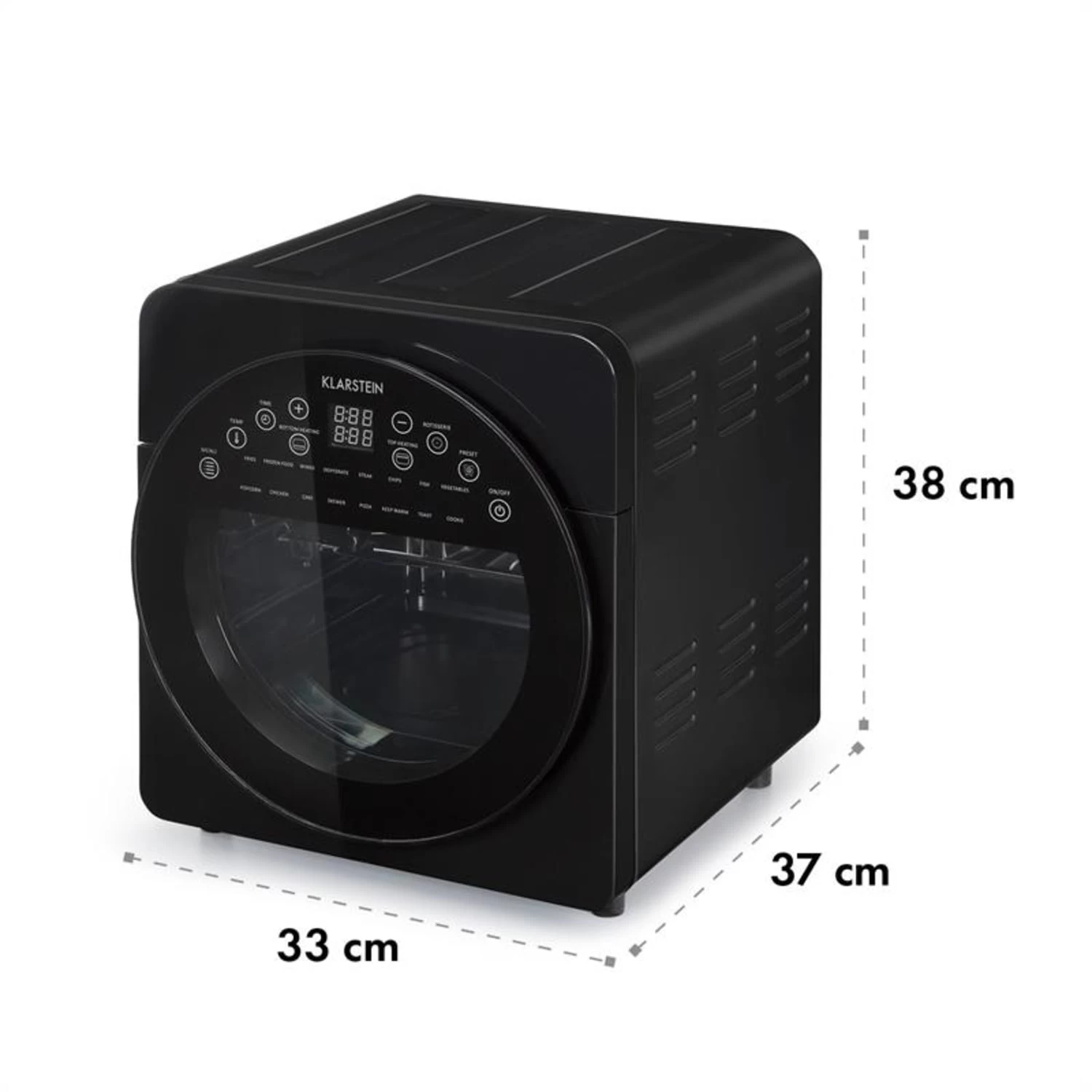 AeroVital Easy Touch Heißluftfritteuse 1700W 14l Timer 16 Programme Schwarz 10 AeroVital Easy Touch Heißluftfritteuse 1700W 14l Timer 16 Programme Schwarz – Bild 8