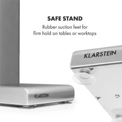 Kraftpaket Milchshake-Mixer Proteinshake 80W Edelstahl Silber -Küchengeräte Geschäft 10034456 yy 0008 logo Klarstein Kraftpaket Pro Milchshake Mixer 80W