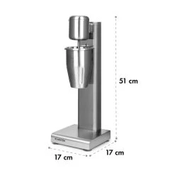Kraftpaket Milchshake-Mixer Proteinshake 80W Edelstahl Silber -Küchengeräte Geschäft 10034456 yy 0009 logo Klarstein Kraftpaket Pro Milchshake Mixer 80W