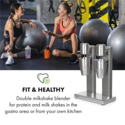 Kraftpaket II Doppel-Milchshake-Mixer Proteinshake 160W Edelstahl -Küchengeräte Geschäft 10034457 yy 0002 logo Klarstein Kraftpaket II Pro Milchshake Mixer 160W