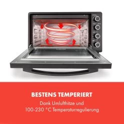 Masterchef 60 Mini-Backofen 60l 2000W 100-230 °C Timer Schwarz 13 Masterchef 60 Mini-Backofen 60l 2000W 100-230 °C Timer Schwarz -Küchengeräte Geschäft 10034498 de 0003 logo