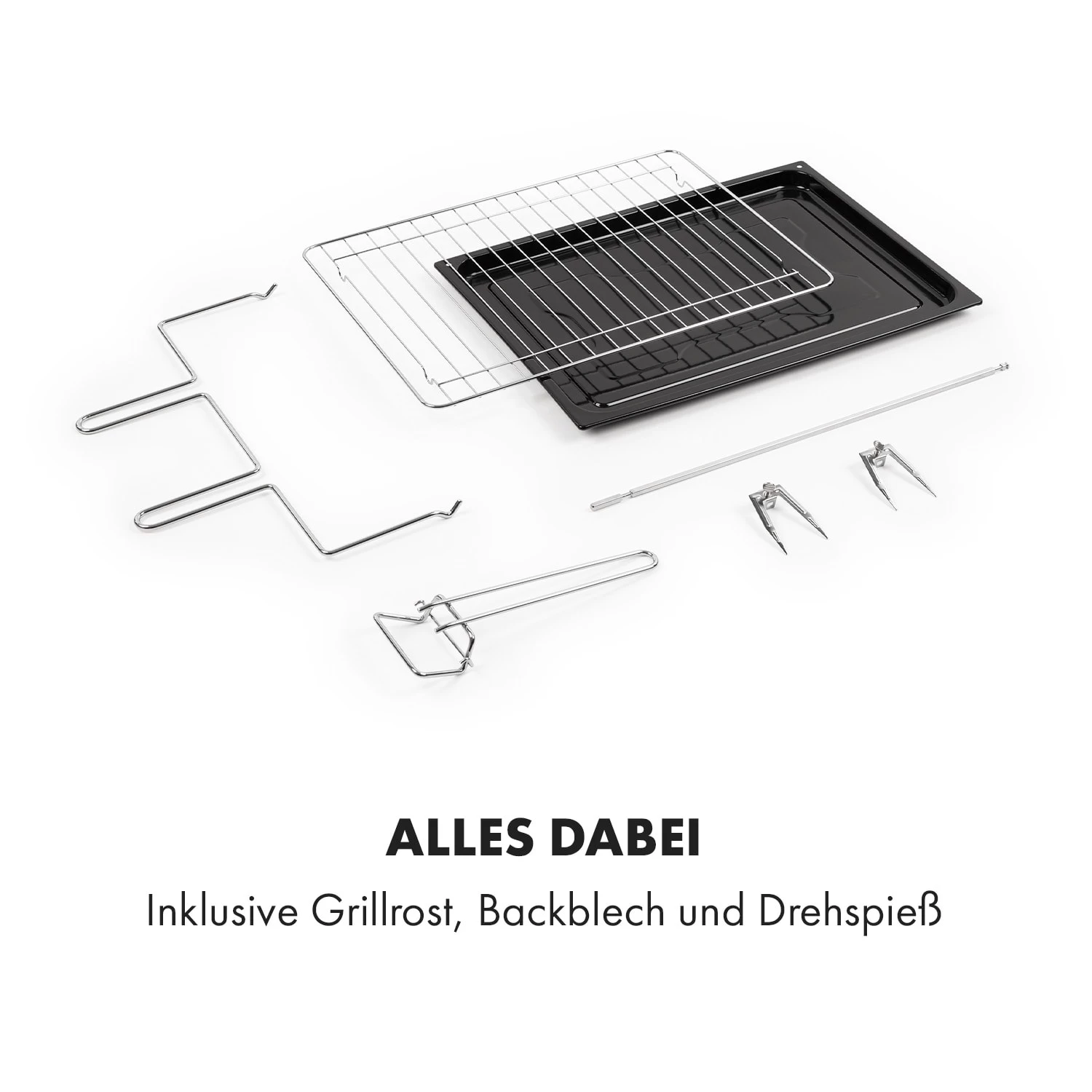 Masterchef 60 Mini-Backofen 60l 2000W 100-230 °C Timer Schwarz 10 Masterchef 60 Mini-Backofen 60l 2000W 100-230 °C Timer Schwarz – Bild 8