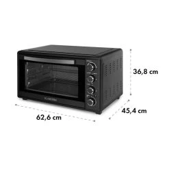Masterchef 60 Mini-Backofen 60l 2000W 100-230 °C Timer Schwarz 19 Masterchef 60 Mini-Backofen 60l 2000W 100-230 °C Timer Schwarz -Küchengeräte Geschäft 10034498 yy 0009 logo Klarstein Masterchef 60 Mini Backofen 60l schwarz reedit