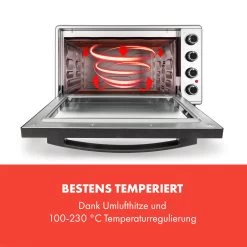 Masterchef 60 Mini-Backofen 60l 2000W 100-230 °C Timer Silber -Küchengeräte Geschäft 10034499 de 0003 logo