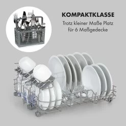 Azuria Geschirrspülmaschine 1380W 6,5L 6 Gedecke Schwarze Glasfront 16 Azuria Geschirrspülmaschine 1380W 6,5L 6 Gedecke Schwarze Glasfront -Küchengeräte Geschäft 10034510 de 0003 logo