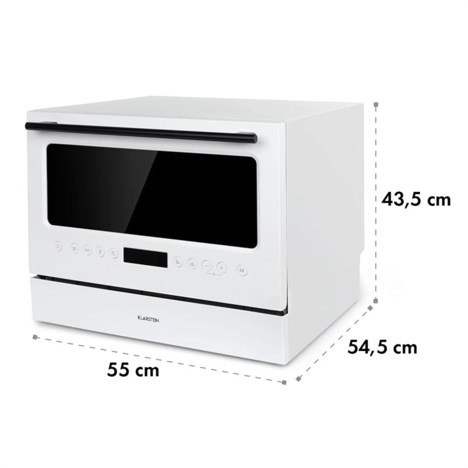 Azuria Geschirrspülmaschine 1380W 6,5L 6 Gedecke Schwarze Glasfront 13 Azuria Geschirrspülmaschine 1380W 6,5L 6 Gedecke Schwarze Glasfront – Bild 11